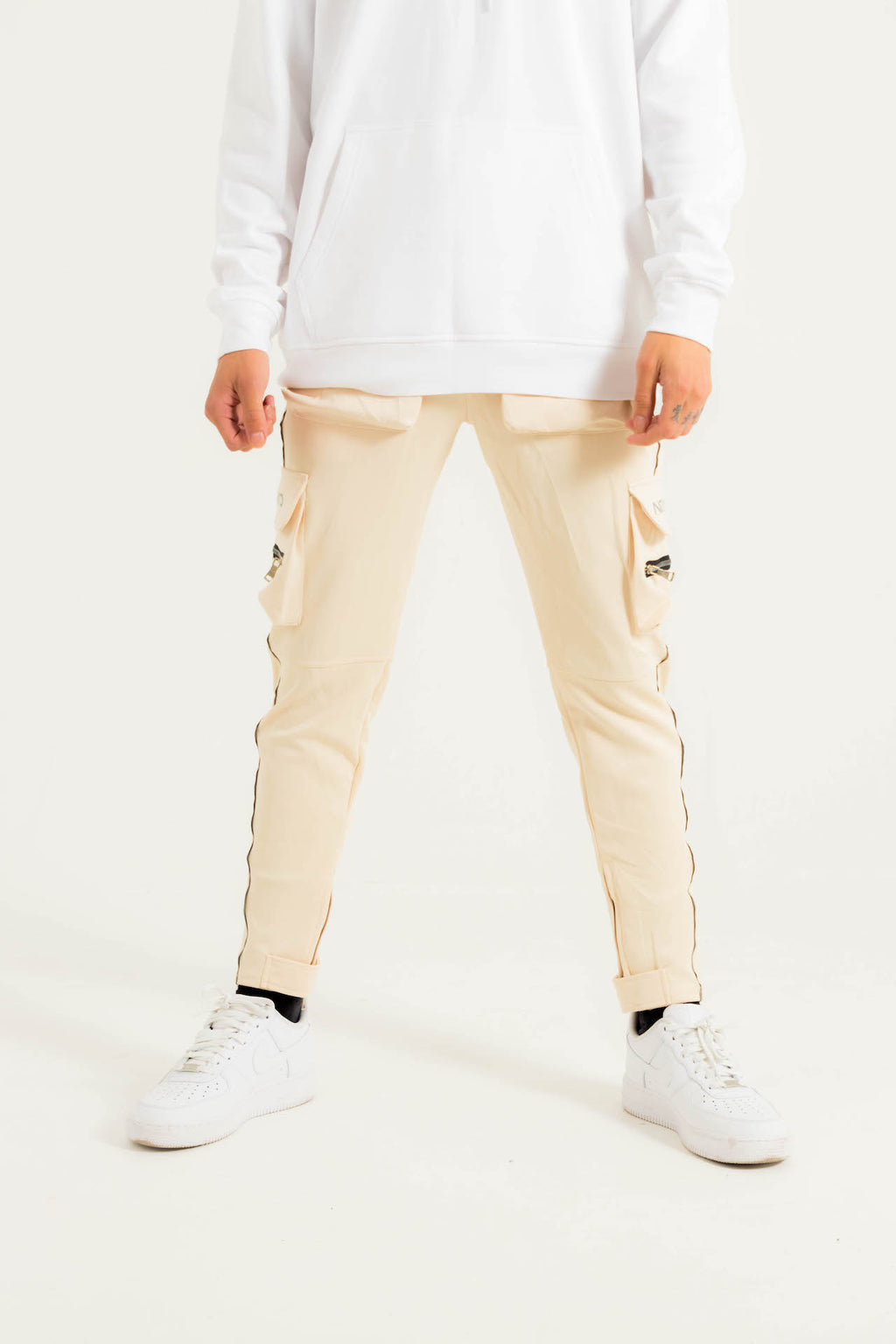 N0MVD Cargo Tracksuit Bottoms - Tan / Camel